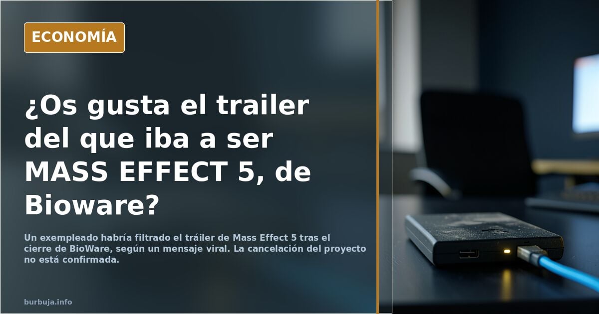 ¿Os gusta el trailer del que iba a ser MASS EFFECT 5, de Bioware?