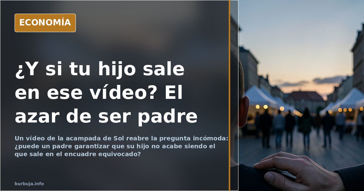 La paternidad como lotería: el miedo a que tu hijo salga en un vídeo de la acampada