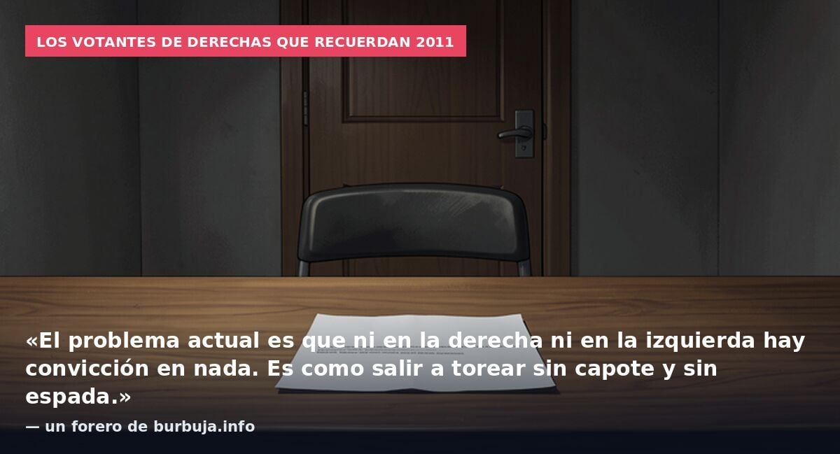 Mucha gente de derechas se va a abstener el 29N