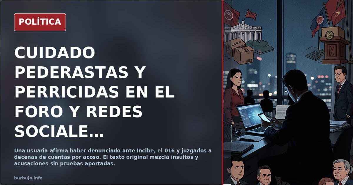Cuidado con los abusos a menores en foros y redes: denunciad