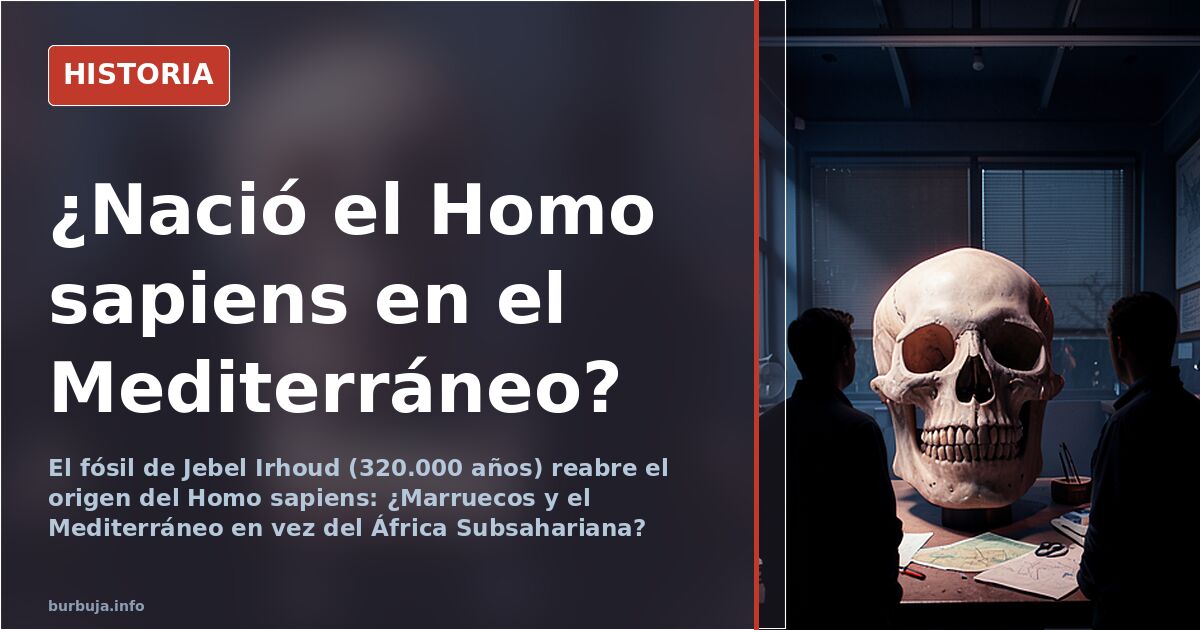 Recreación del rostro de un cráneo de Homo sapiens hallado en Marruecos y datado en 320.000 años