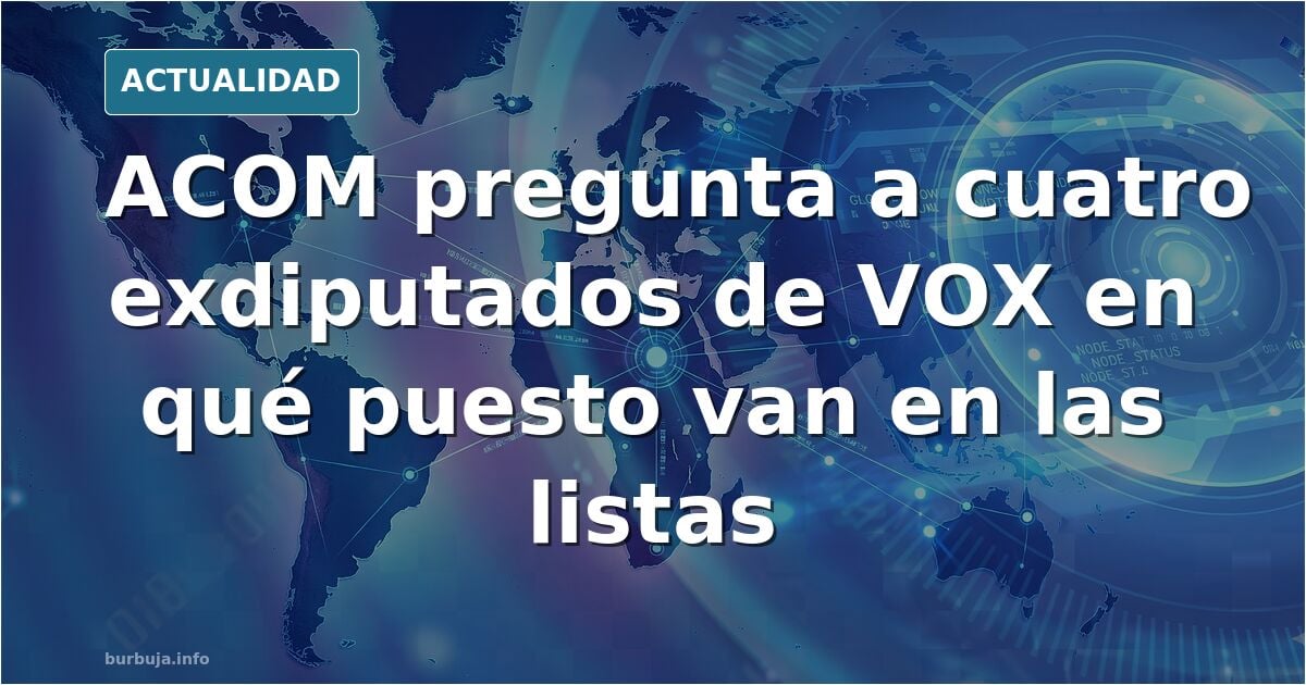 ACOM arremete contra Juan García Gallardo, Javier Ortega Smith, José Ángel Antelo y Carla Toscano.