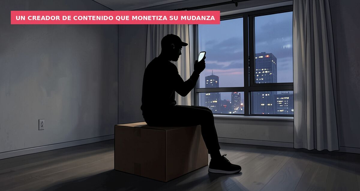 Un creador de contenido que monetiza su mudanza