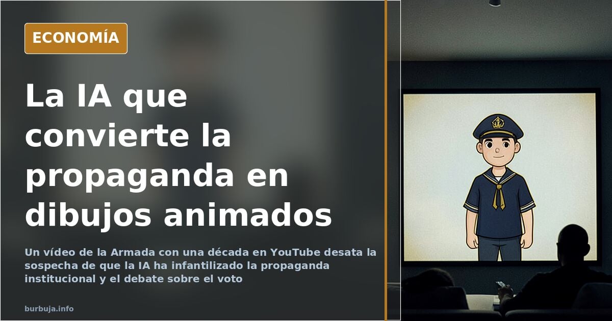 Vídeo de la Armada en YouTube y debate sobre la IA en propaganda