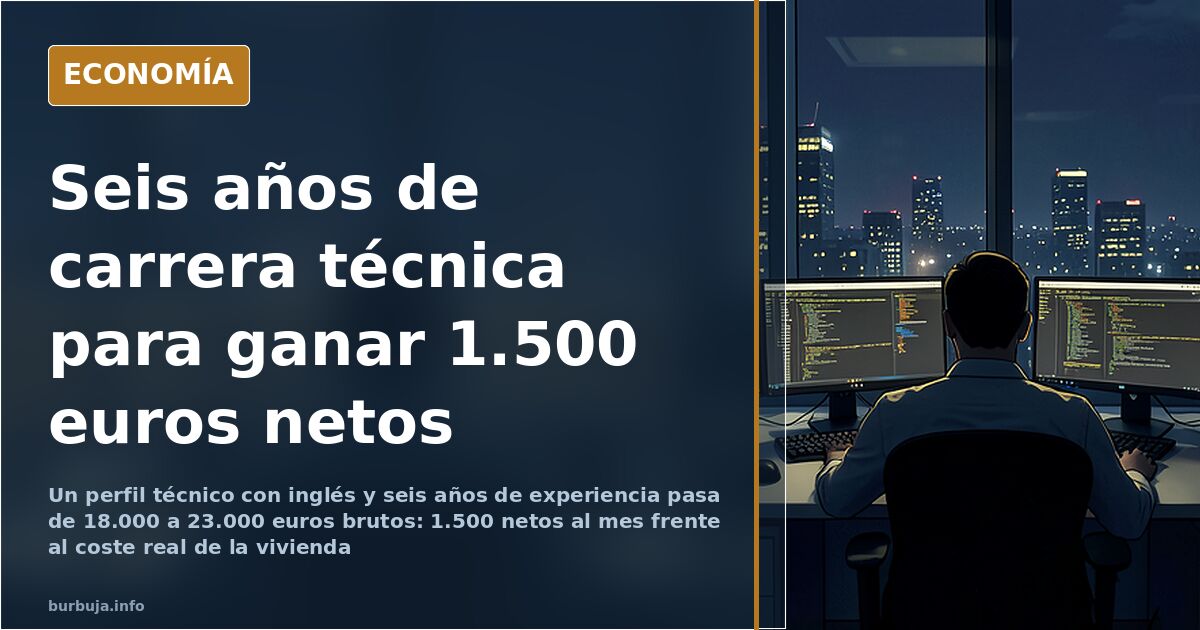De 18.000 a 23.000 euros en seis años: el techo salarial de la informática