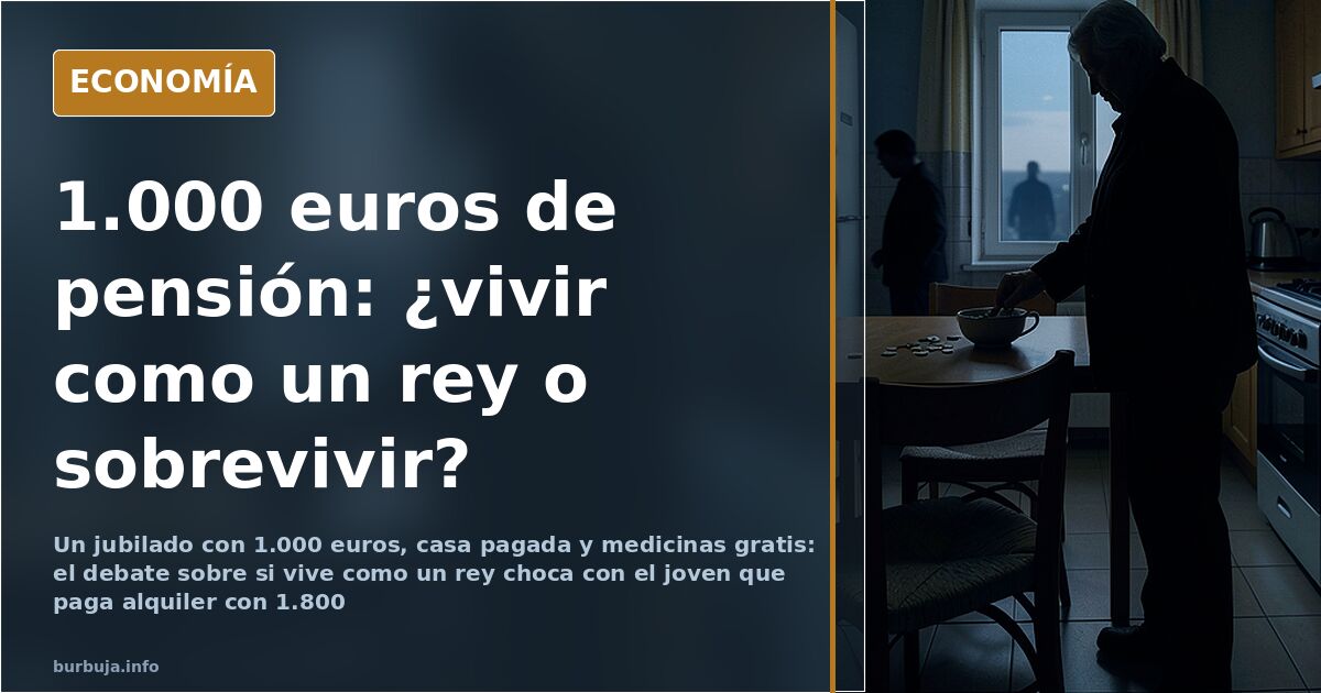 Debate sobre limitar las pensiones a 1.000 euros al mes