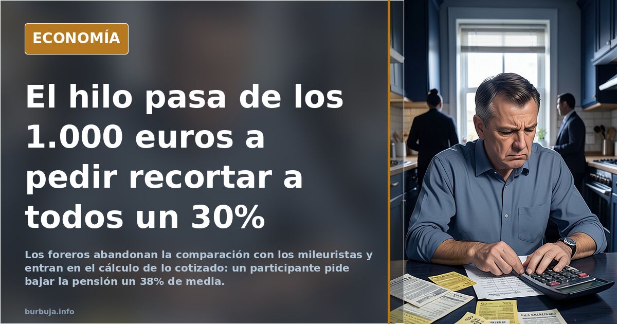 ¿Pensión de 1.000 euros para todos? Debate sobre limitar las pensiones