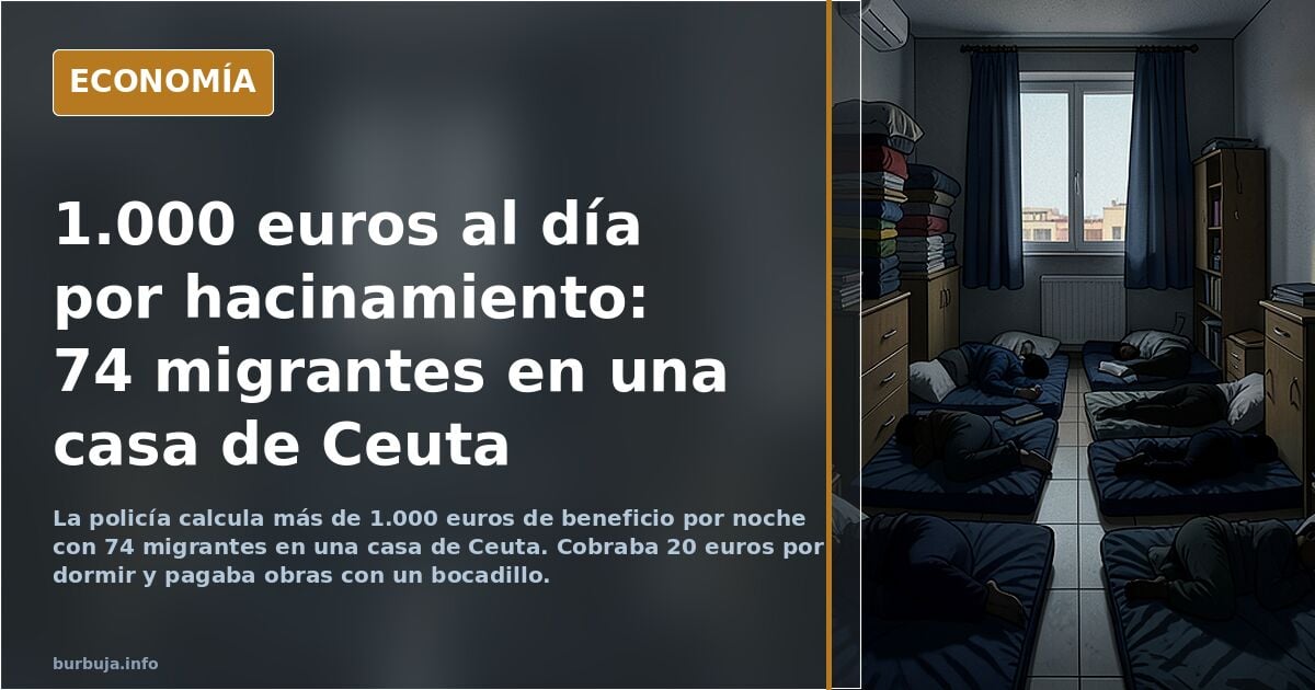 El ceutí de la 'casa de los pavores' ganaba 1.000 euros al día con 74 forasteros hacinados, les esclavizaba en obras y dormía con una de ellas