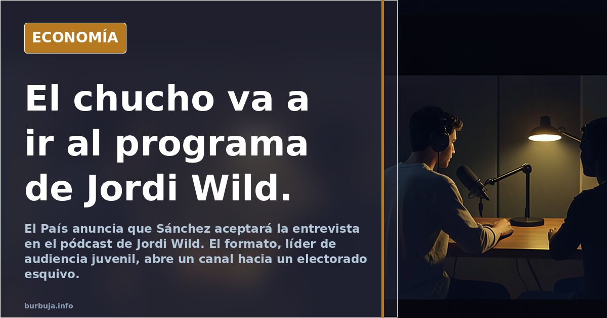 El chucho va a ir al programa de Jordi Wild.