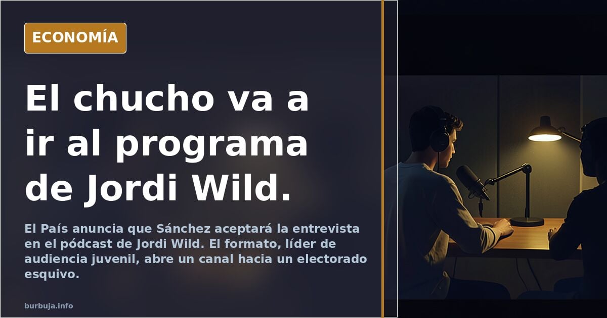 El chucho va a ir al programa de Jordi Wild.