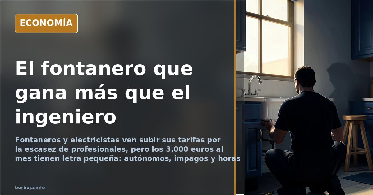 Fontaneros mejor pagados que ingenieros: el relato y sus matices