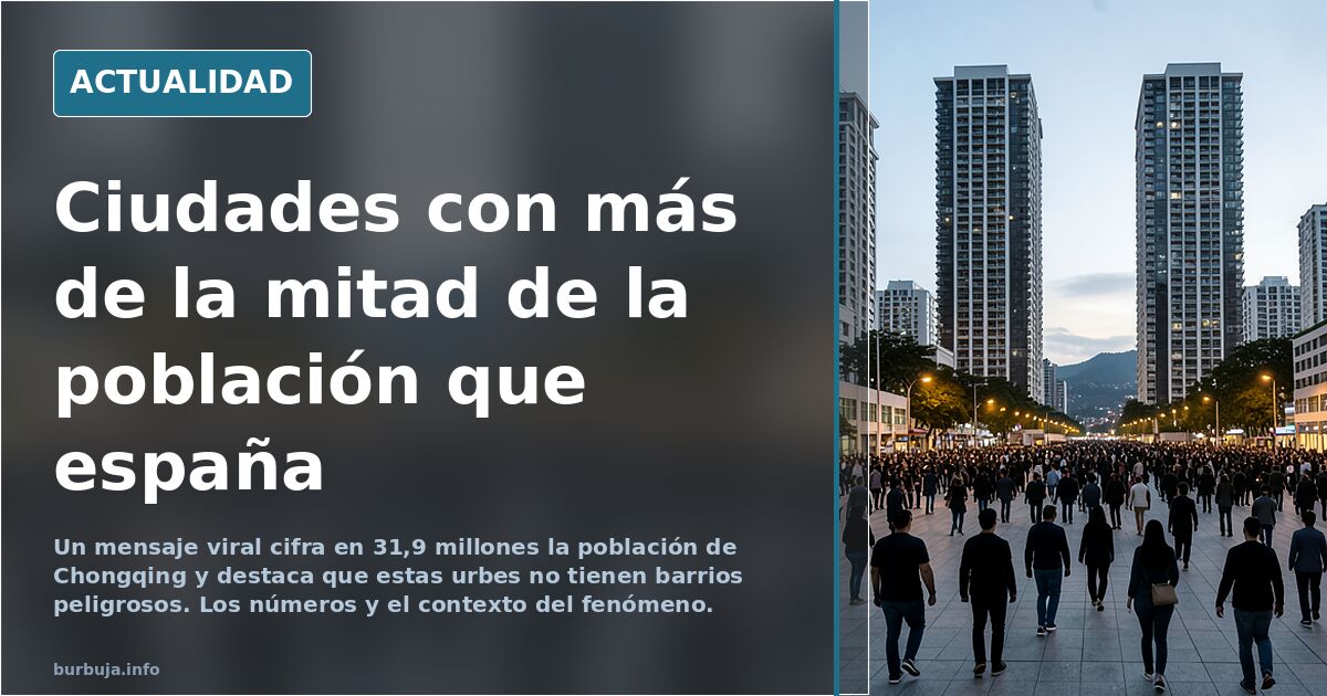 Ciudades con más de la mitad de la población que españa