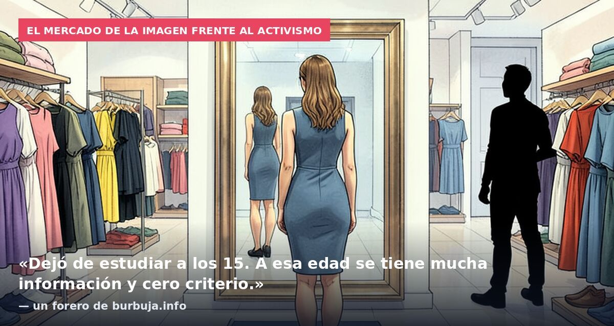 El mercado de la imagen frente al activismo: «Dejó de estudiar a los 15. A esa edad se tiene mucha información y cero criterio.» — un forero de burbuja.info