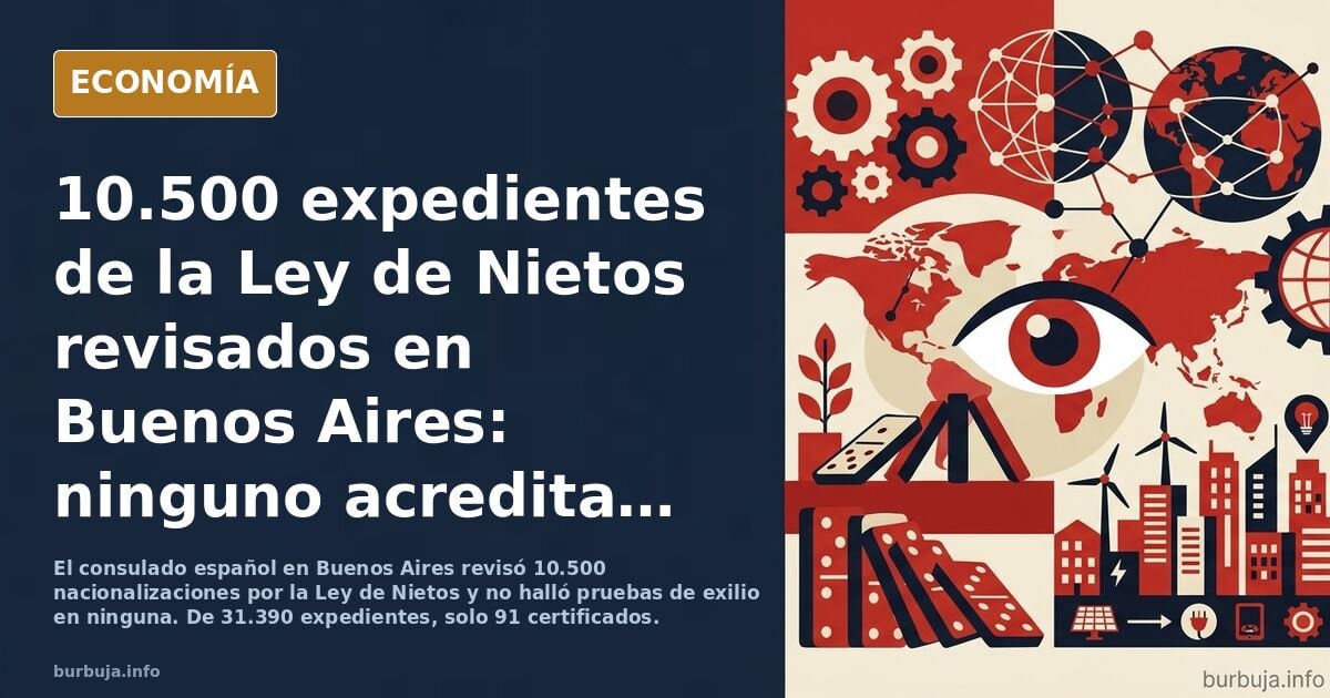 Pucherazo Ley de Nietos: 10.500 expedientes revisados en Argentina, todos (100%) no cumple los requisitos