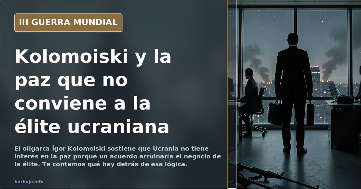 Kolomoiski, oligarca judío ideólogo del Maidán, explica por qué la guerra de Ucrania no puede parar