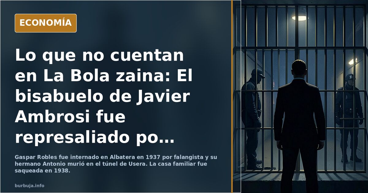 Lo que no cuentan en La Bola Negra: El bisabuelo de Javier Ambrosi fue represaliado por falangista y a su hermano lo fusilaron los comunistas.