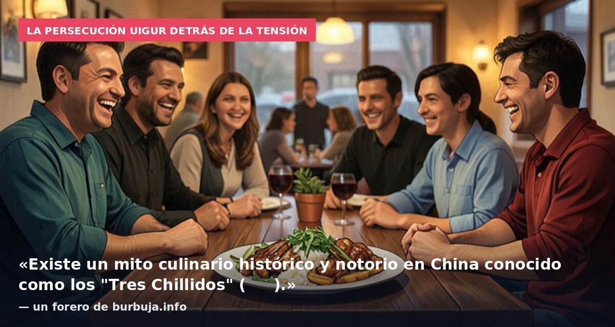 La persecución uigur detrás de la tensión: «Existe un mito culinario histórico y notorio en China conocido como los "Tres Chillidos" (三叫鼠).» — un forero de burbuja.info