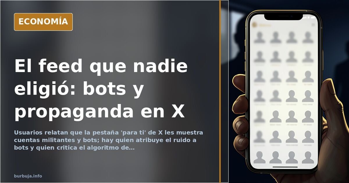 X y el feed 'para ti': bots, cuentas militantes y ruido político