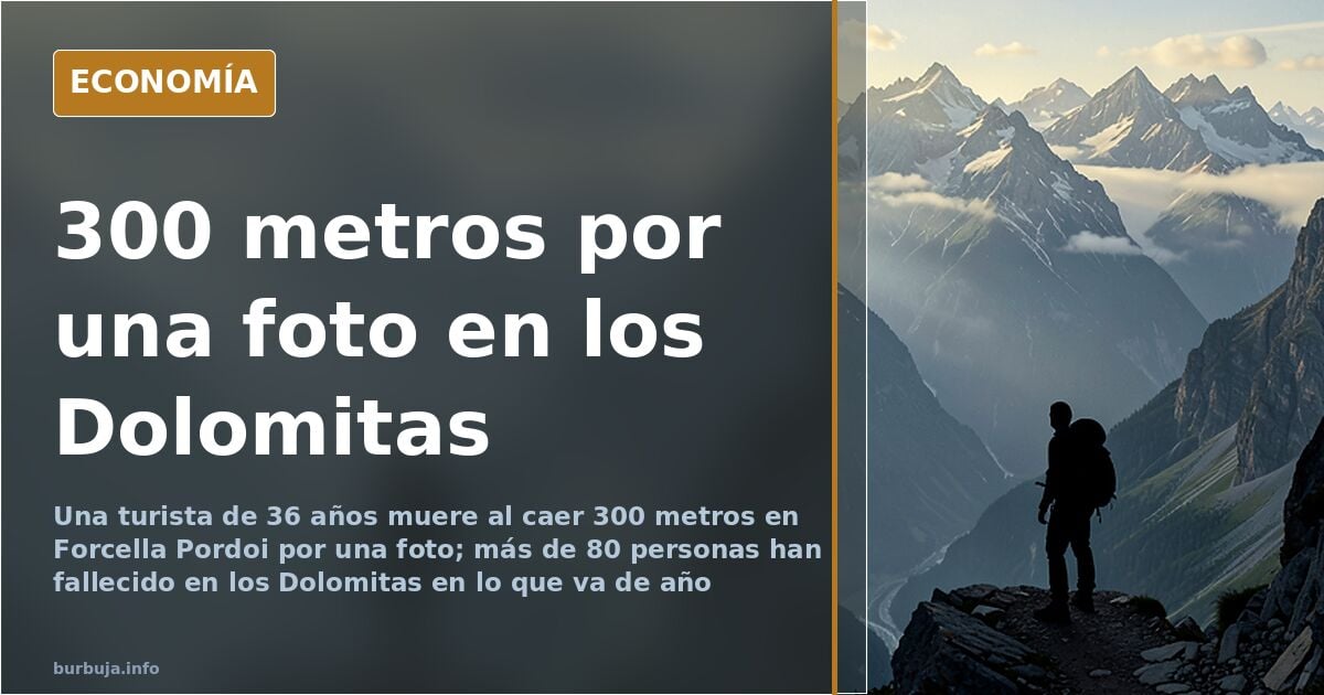 Tourist dies after 300-metre fall while taking panoramic photo in the Italian Dolomites