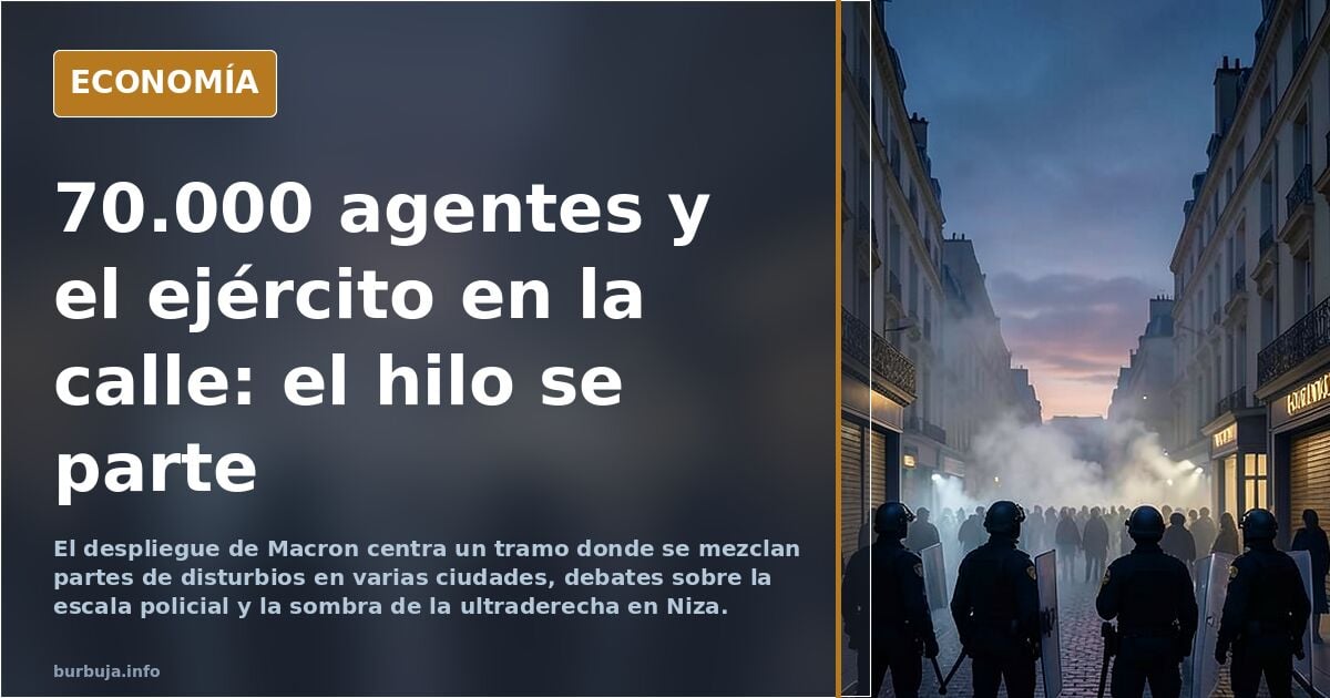 Macron despliega 70.000 policías y equipo militar contra disturbios