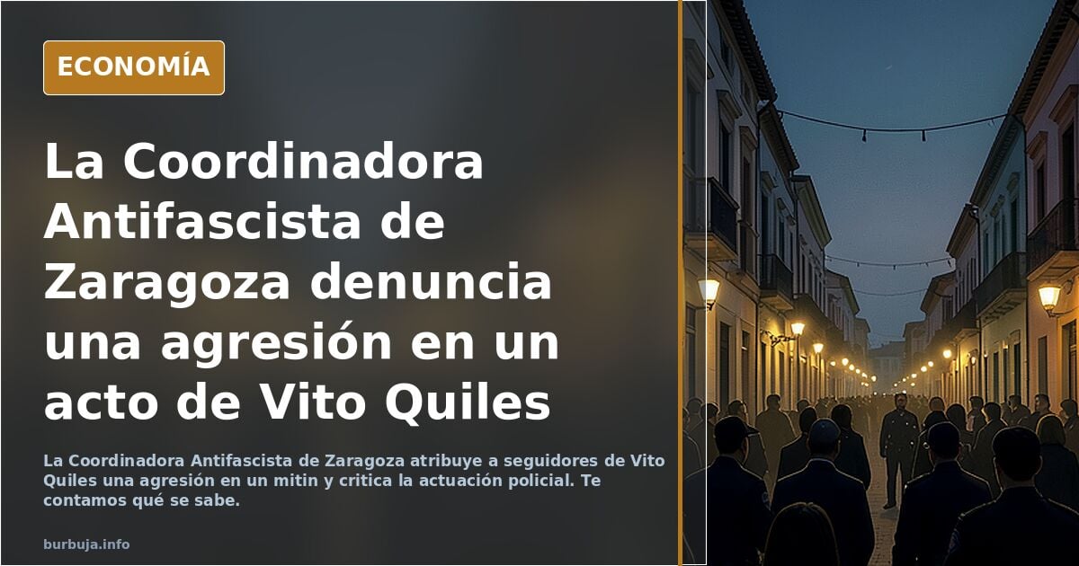 Así fue el encontronazo en el mítin de Vito Quiles