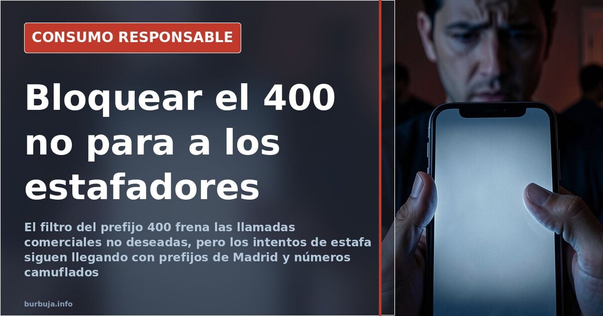 El 400 frena el spam legal pero no el timo telefónico