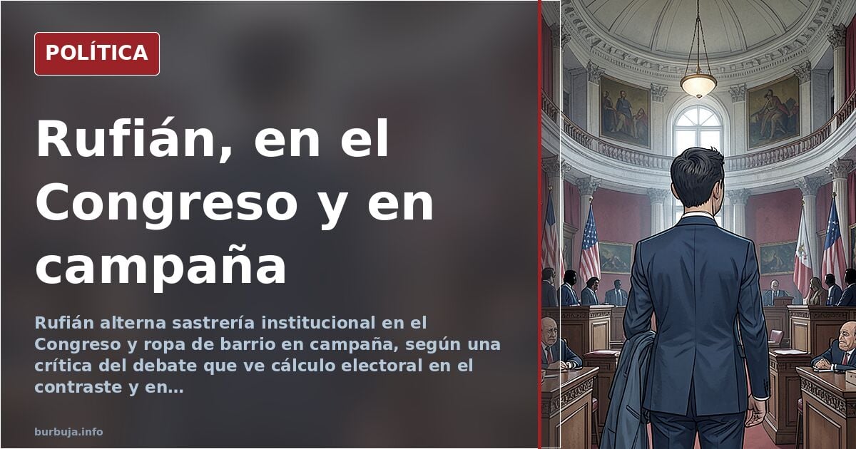Rufián, el disfraz de barrio y el «nosotras» que no esperabas