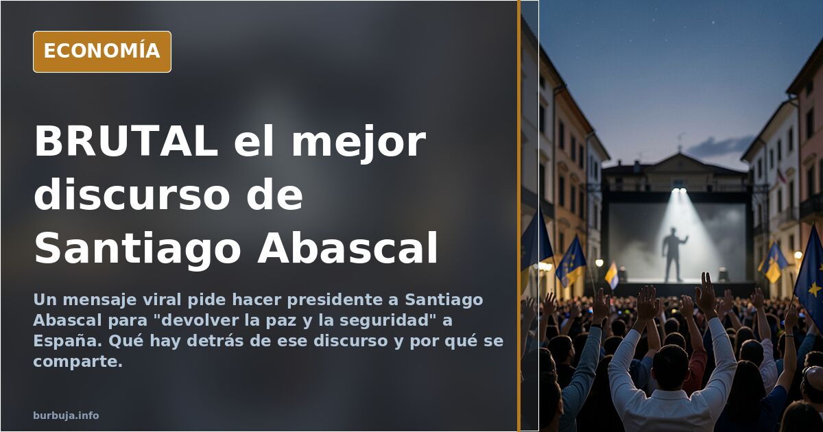 BRUTAL el mejor discurso de Santiago Abascal
