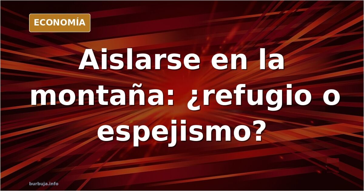 Vivir aislado en la montaña: el cálculo que seduce a los urbanitas
