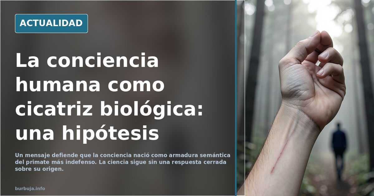 ¿Por qué desarrollo conciencia el ser humano?
