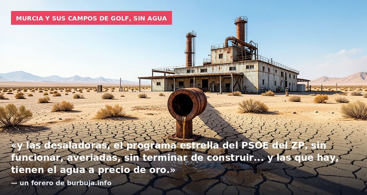 España en ruinas. El trasvase Tajo Segura ha colapsado.