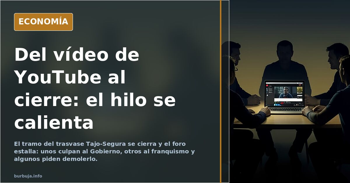 España en ruinas. El trasvase Tajo Segura ha colapsado.