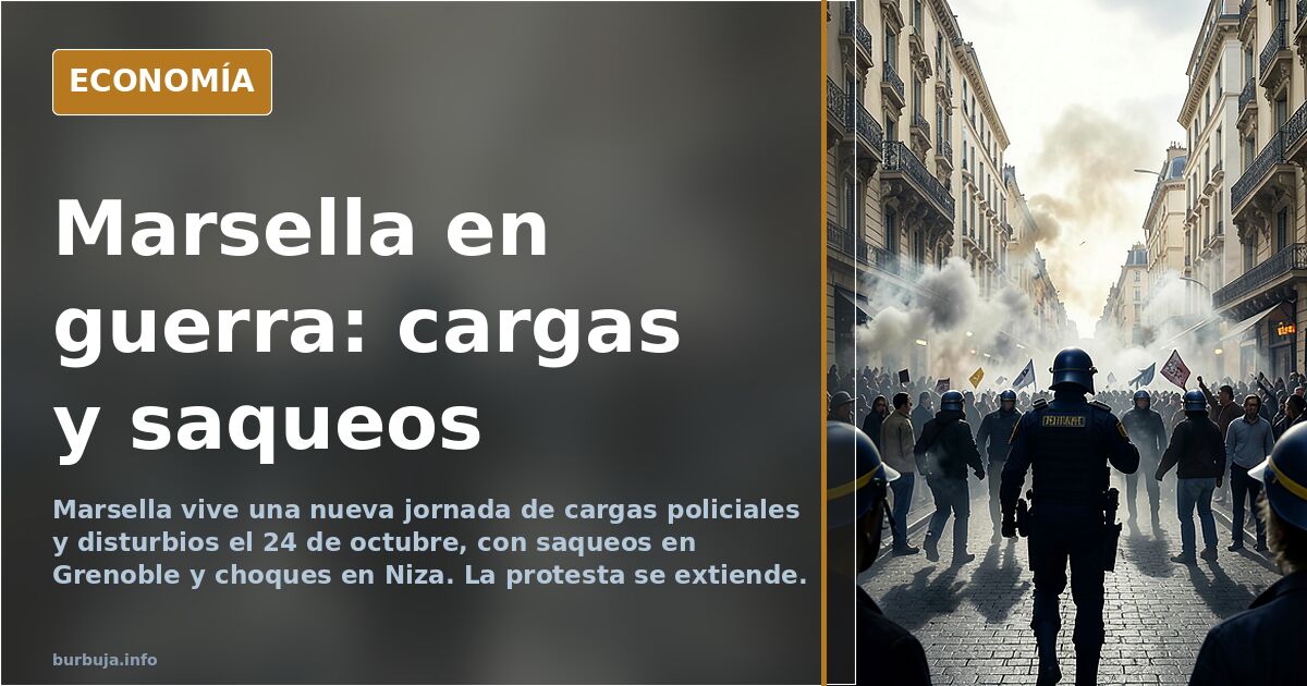 Marsella y Niza, escenario de cargas y choques en un nuevo sábado de protestas