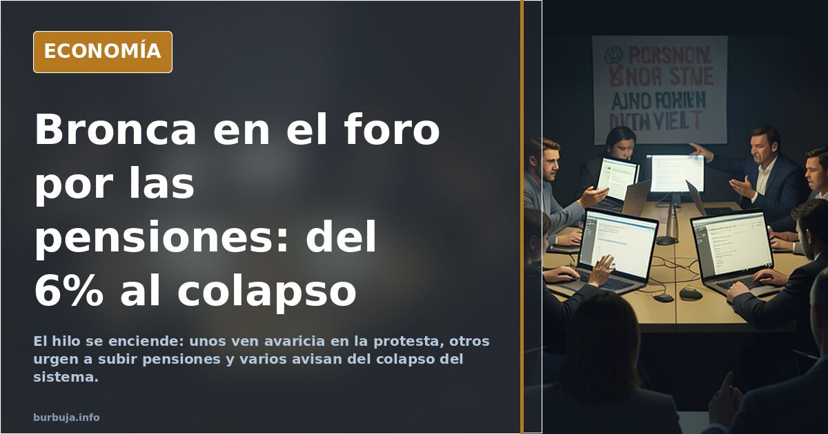 Pensionistas que exigen subidas del 6%: ¿nos vamos al cara
