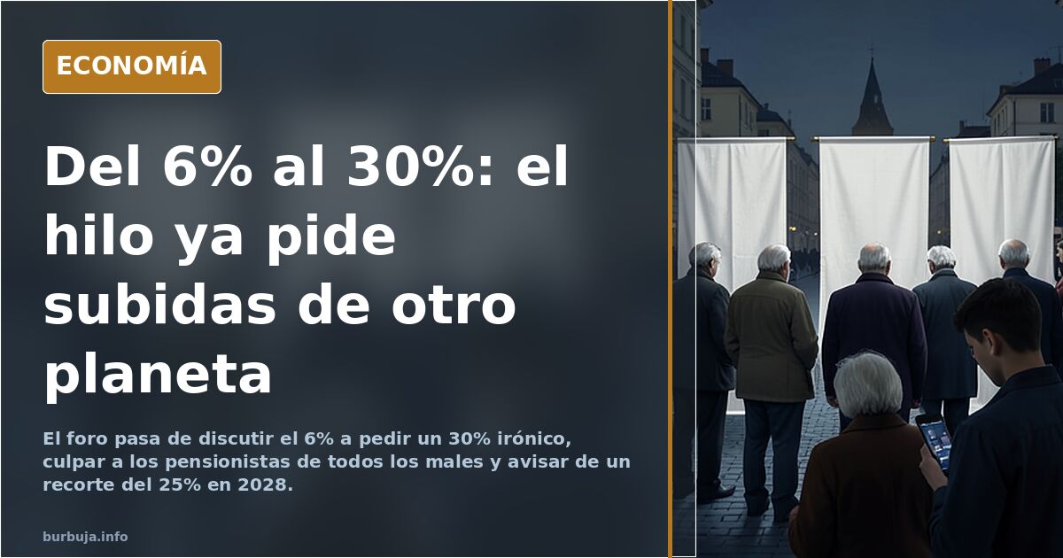 Pensionistas que exigen subidas del 6%: ¿nos vamos al cara