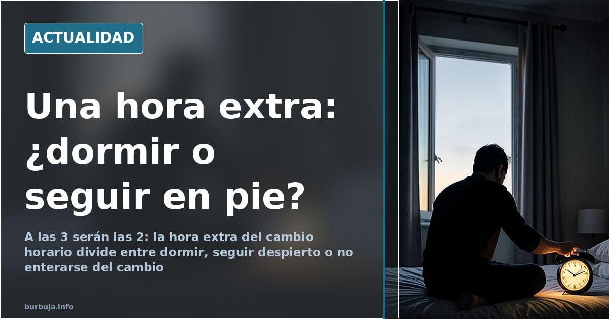 La hora extra del cambio horario: dormir, forear o madrugar