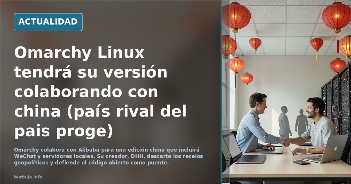 Omarchy Linux tendrá su versión colaborando con china (país rival del pais woke)