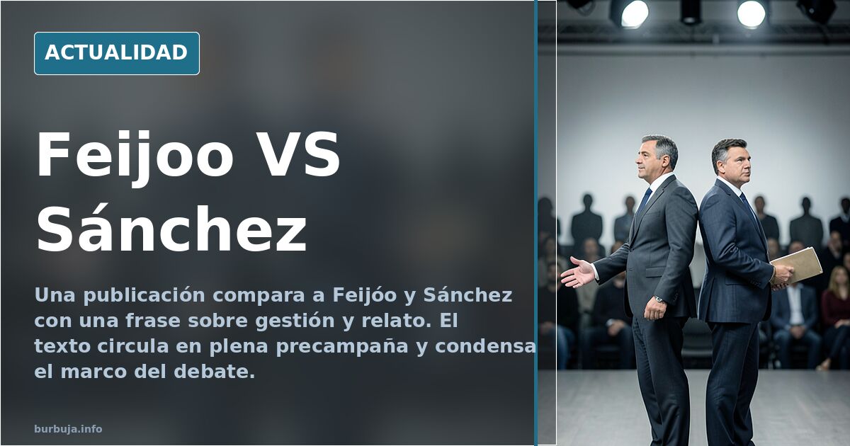 Feijoo VS Sánchez