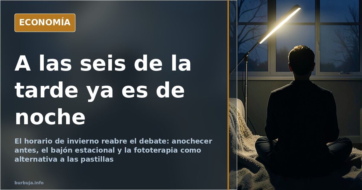 El cambio de hora reabre el debate sobre la falta de luz
