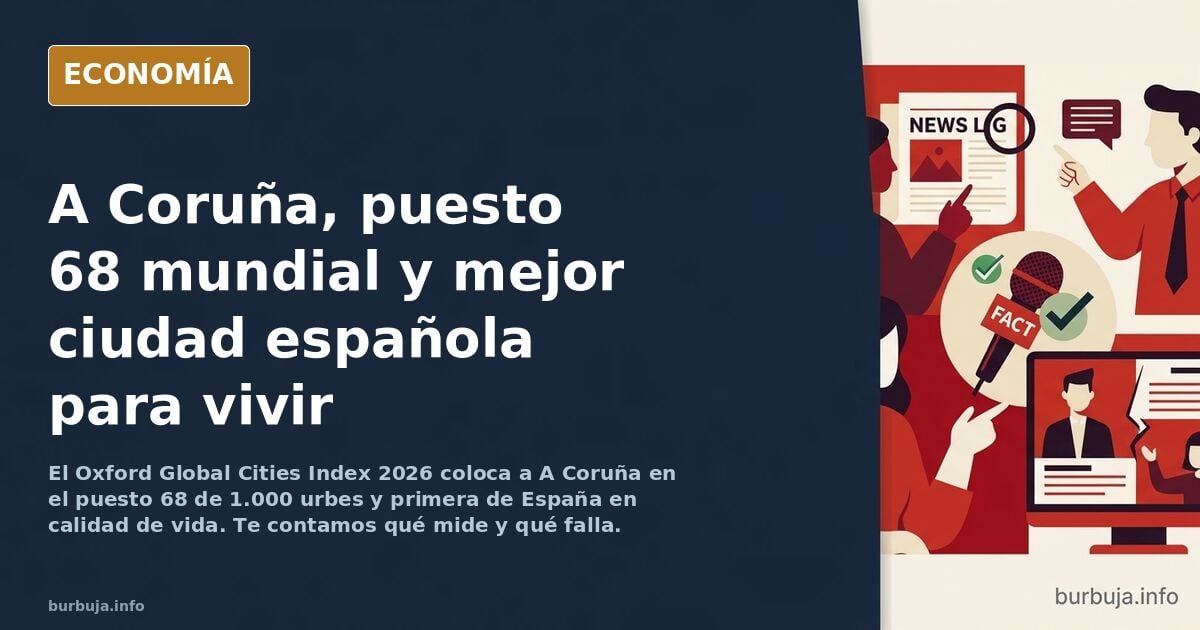 Un estudio de Oxford dice que Coruña es la mejor ciudad de España para vivir