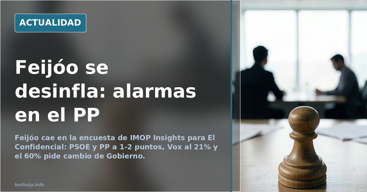 Feijóo cae en las encuestas y su electorado enciende las alarmas