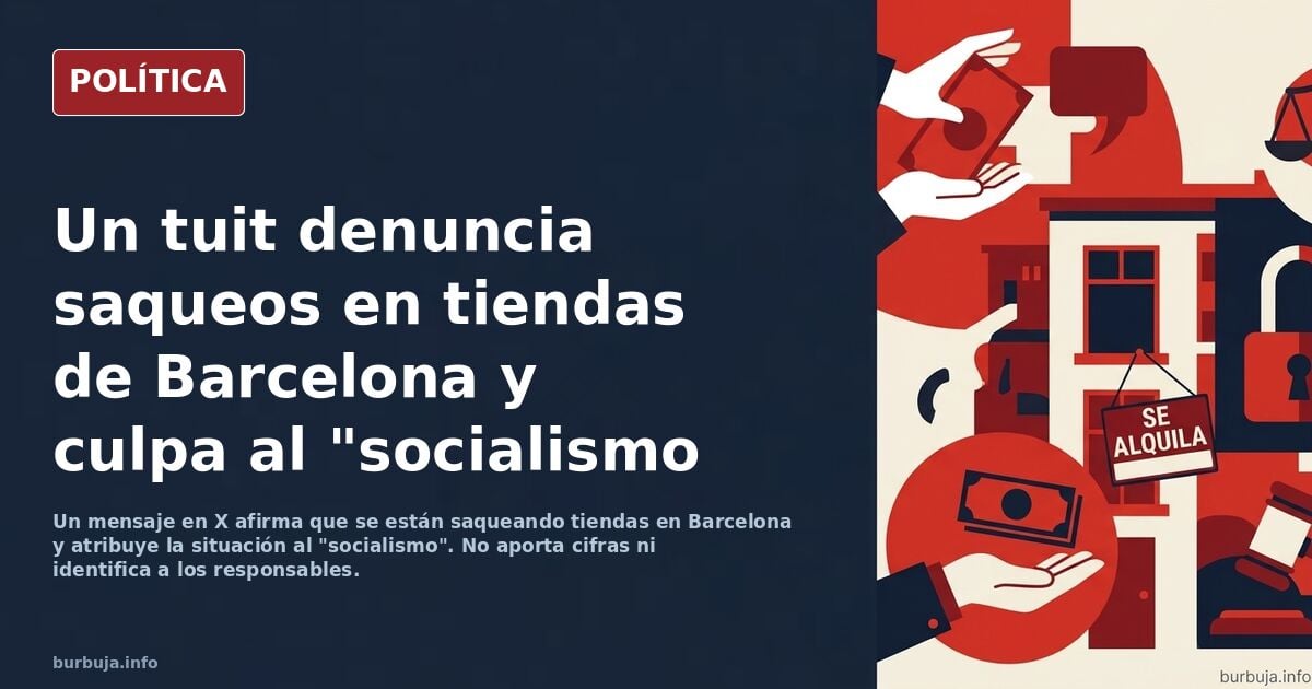 Los saqueos llegan a Barcelona