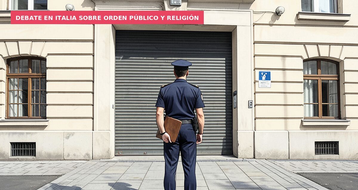 Debate en Italia sobre orden público y religión
