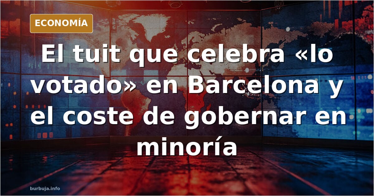 Me pongo palote al pensar que Barcelona está llena de votantes del PSC, de ERC, de la Cup, de Podemos...