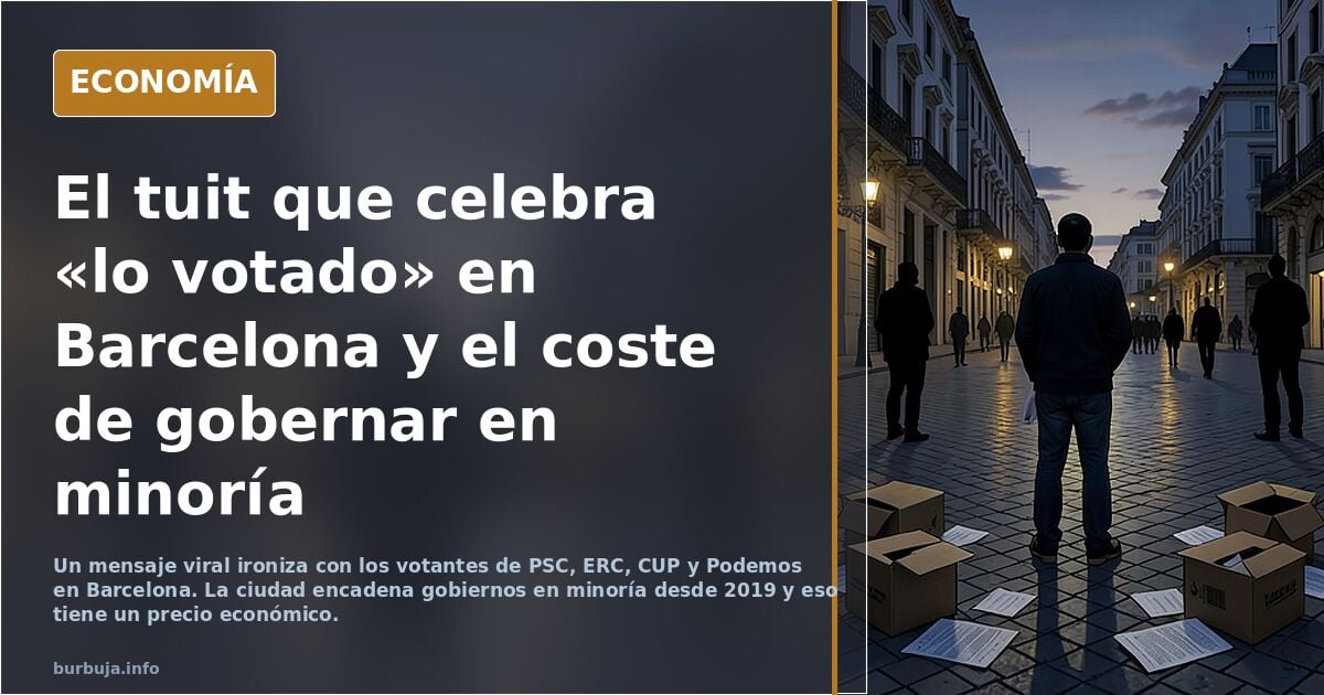 Barcelona y sus votantes: ¿tú también lo ves así?