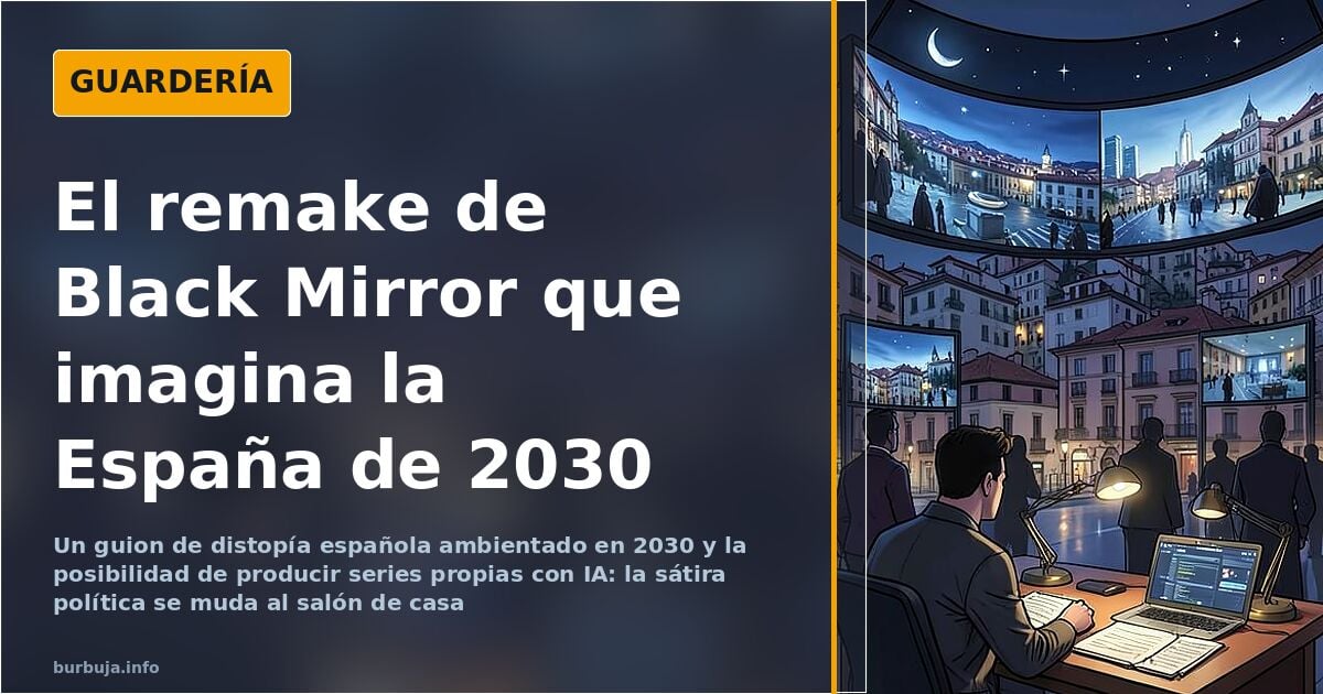 Black Mirror remake set in Spain: dystopia, AI and political satire