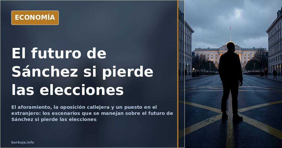Qué hará Sánchez si pierde: del aforamiento al búnker de Moncloa