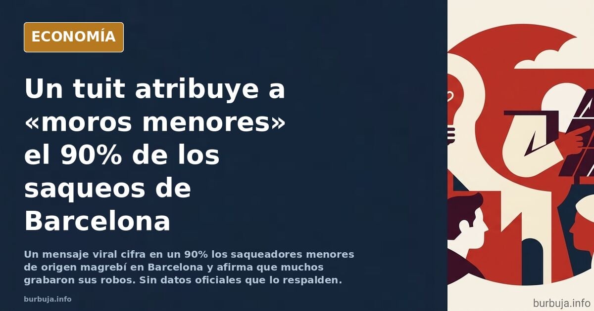 Denuncian saqueos en Barcelona y comparan la situación con Francia