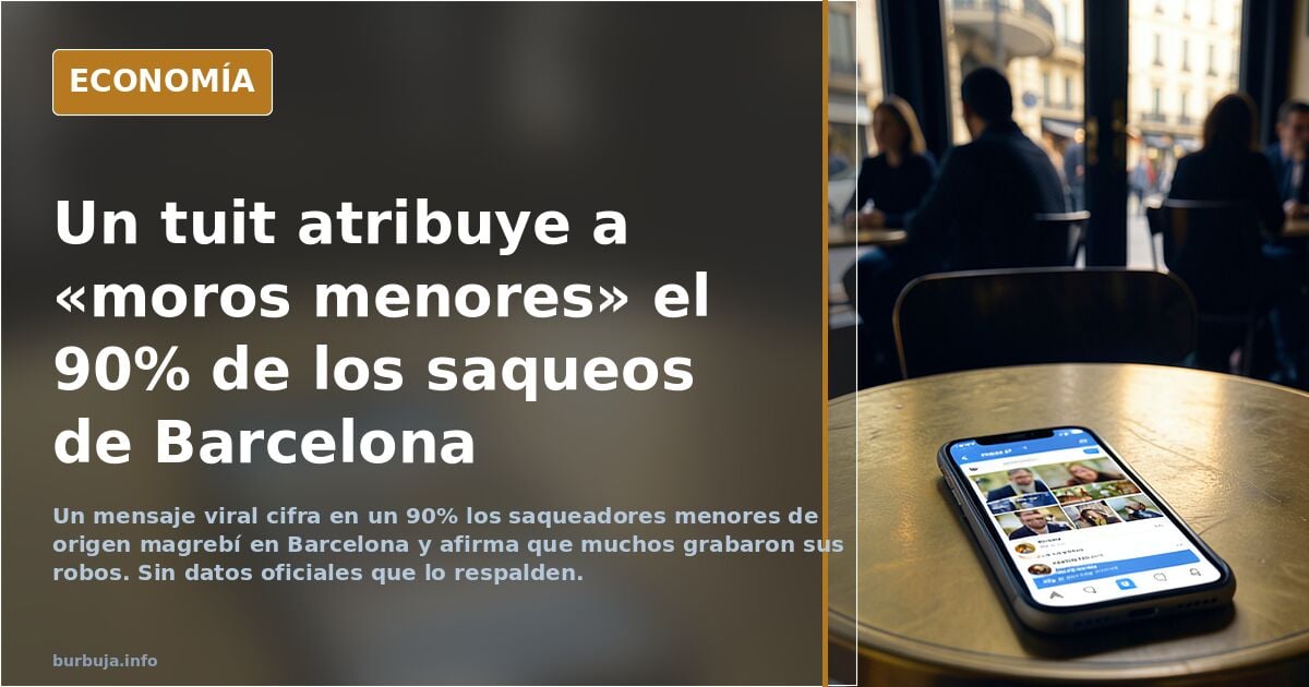 Denuncian saqueos en Barcelona y comparan la situación con Francia