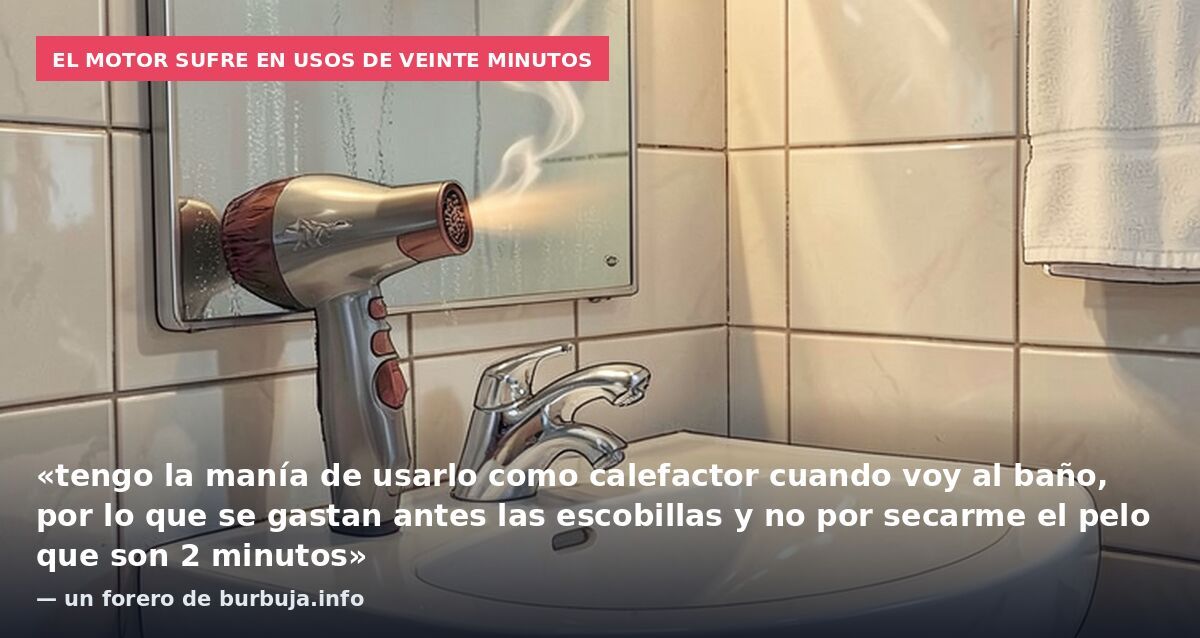 Algún secador de pelo que permita sustituir las escobillas?